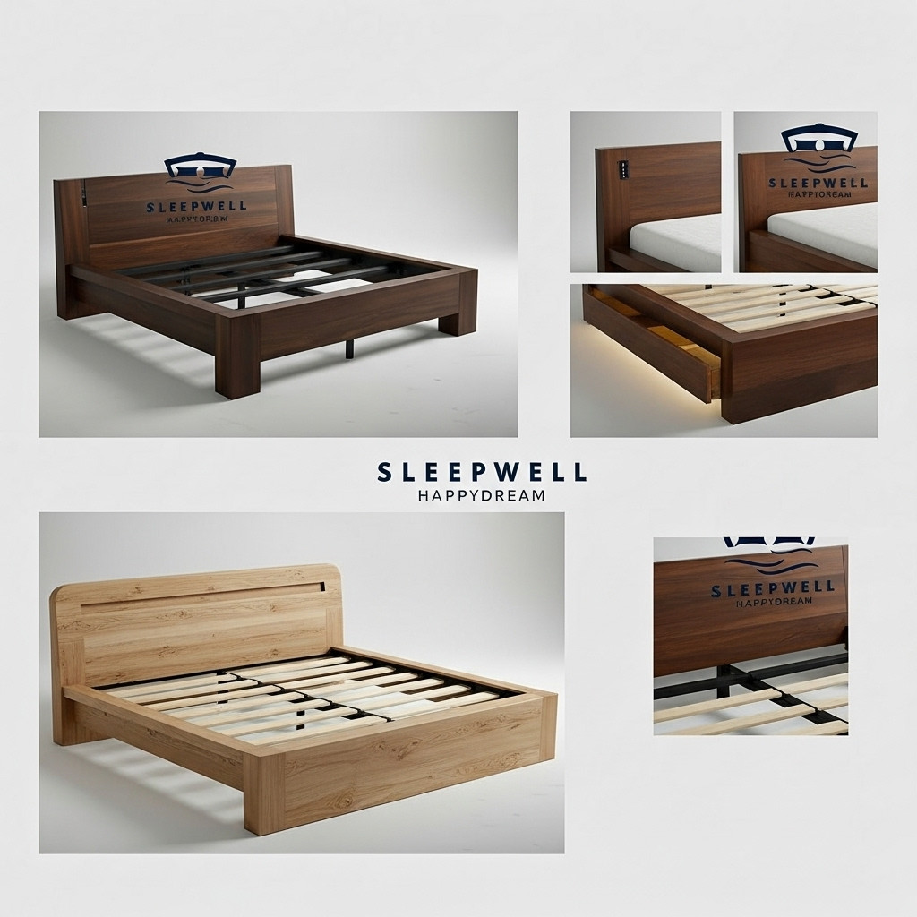 Wooden Hotel Bed Base