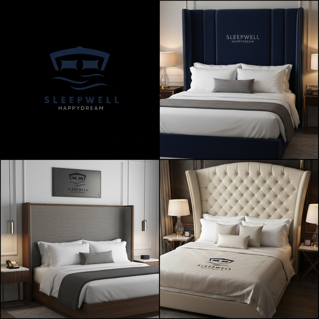 High Headboard Hotel Bed